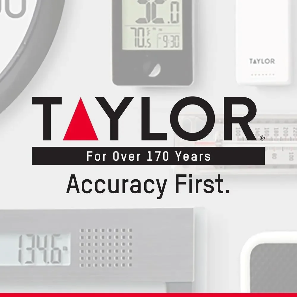 Taylor 11lb Digital Kitchen Scale – Solar Powered, No Batteries Needed Precision